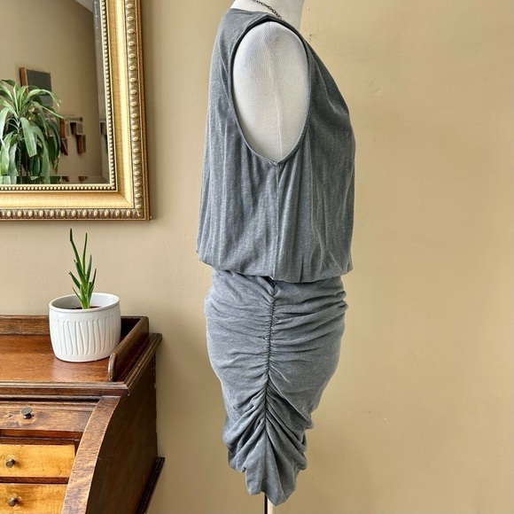 Anthropologie Sundry Pleated Shoulder Ruched Mini Dress Tank Sleeveless - Picture 10 of 15